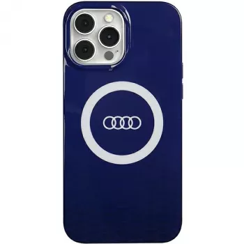 Audi IML Big Logo MagSafe maska za iPhone 13 Pro Max 6,7 tamnoplava čvrsta maska AU-IMLMIP13PM-Q5/D2-BE