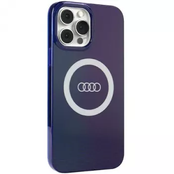 Audi IML Big Logo MagSafe maska za iPhone 13 Pro Max 6,7 tamnoplava čvrsta maska AU-IMLMIP13PM-Q5/D2-BE