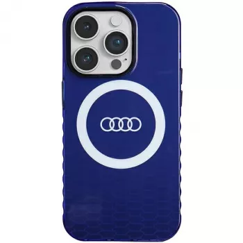 Audi IML Big Logo MagSafe maska za iPhone 14 Pro 6,1 tamnoplava čvrsta maska AU-IMLMIP14P-Q5/D2-BE