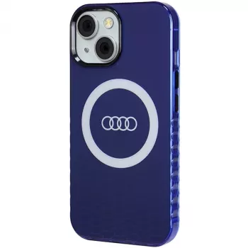 Audi IML Big Logo MagSafe maska za iPhone 15 / 14 / 13 6,1 tamnoplava čvrsta maska