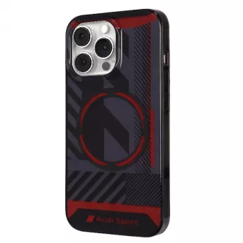 Audi IML Sport MagSafe Case for iPhone 13 Pro / 13 6.1 inch Black Hardcase AU-IMLMIP13P-RSQ/D2-BK