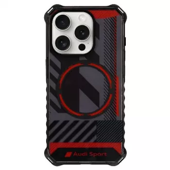 Audi IML Sport MagSafe maska za iPhone 15 Pro 6,1 crna čvrsta maska