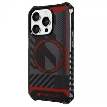 Audi IML Sport MagSafe maska za iPhone 15 Pro 6,1 crna čvrsta maska
