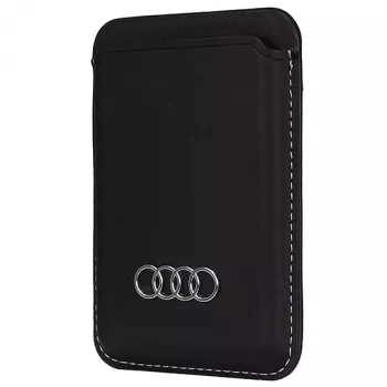 Audi novčanik od umjetne kože s pretincem za kartice crni MagSafe AU-MSCH-Q3/D1-BK