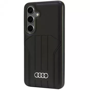 Audi MagSafe tvrda futrola od umjetne kože za Samsung Galaxy S24 crna