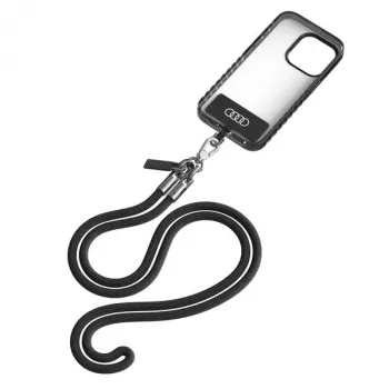 Audi univerzalna traka za telefon 120cm 6mm preko tijela crna AU-CBL8-R8/D1-BK