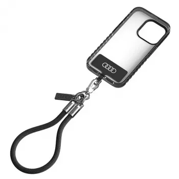Audi univerzalna traka za telefon 28cm 8mm crna AU-HSL8-R8/D1-BK