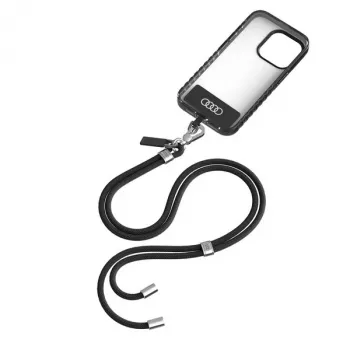 Audi univerzalna traka za telefon 120cm 6mm crossbody crna AU-CBL6-R8/D1-BK