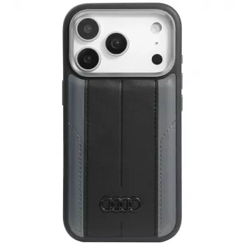 Audi A6 MagSafe futrola od umjetne kože za iPhone 17 Pro crna