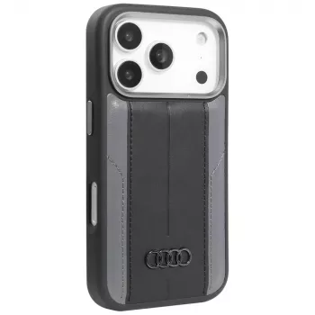 Audi A6 MagSafe futrola od umjetne kože za iPhone 17 Pro crna