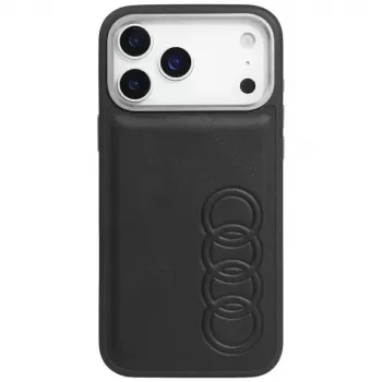 Audi TT MagSafe futrola od umjetne kože za iPhone 17 Pro crna