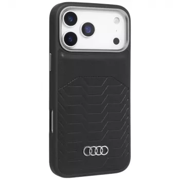Audi GT MagSafe futrola od sintetičke kože za iPhone 17 Pro crna
