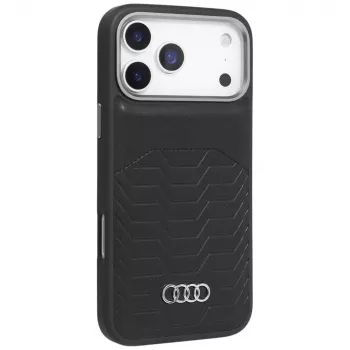 Audi GT MagSafe futrola od umjetne kože za iPhone 17 Pro Max crna