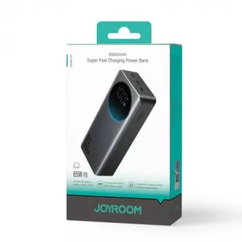 Joyroom JR-PBF05 Pro power bank 30000mAh 65W s digitalnim zaslonom 2x USB-C 1x USB-A - crni
