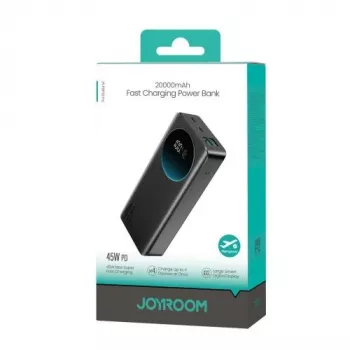 Power bank Joyroom JR-PBF02 Pro 20000 mAh 45 W s digitalnim zaslonom 2x USB-A 2x USB-C - crni