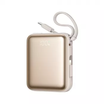 Power bank Joyroom JR-PBF27 22,5W 10000mAh s dva ugrađena kabela - zlatni