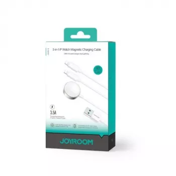 Joyroom S-IW007 3-u-1 magnetski kabel za punjenje USB-A na Lightning/USB-C/Micro USB 1,2m bijeli