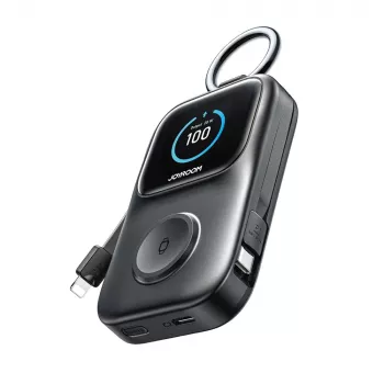 Joyroom JR-W19 5000 mAh bežični power bank s punjačem za sat 5W crni