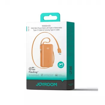 Power bank Joyroom JR-PR2L 35W 10000mAh s ugrađenim USB-C kabelima - narančasti