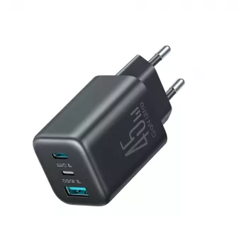 Joyroom JR-TO1 GaN 45W USB-C Lightning USB-A zidni punjač - crni