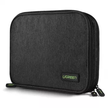 UGREEN organizator torbica za tvrdi disk HDD SSD telefon kabele i dodatke 24,5 x 17,5 x 5 cm siva (50147 LP149)