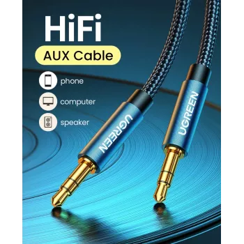 UGREEN 10688 3,5mm jack kabel utikač-utikač 3m plavi