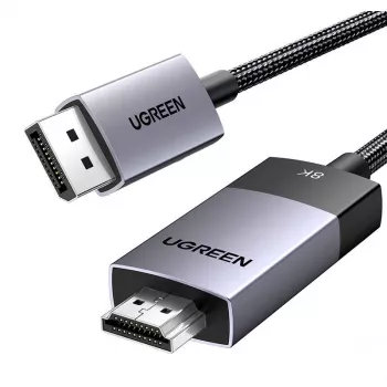 Ugreen DP115 DisplayPort na HDMI kabel, 8K 60Hz, 2m, crni