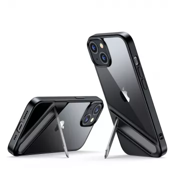 Ugreen LP634 zaštitna futrola s postoljem tvrda maska s mekim gel okvirom za iPhone 14 Plus (90925) crna