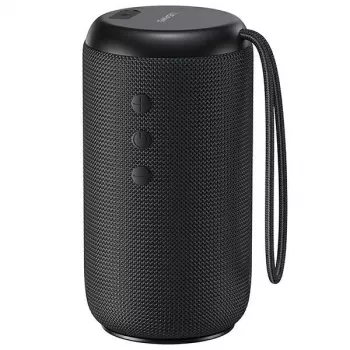 USAMS YC serija Bluetooth 5.0 10W vodootporni bežični zvučnik s remenom crni YC011YX01 (US-YC011)