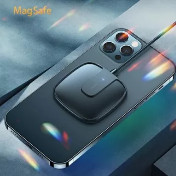 USAMS US-CD159 Magnetski bežični punjač 15W extra tanak za iPhone 12 seriju bijeli