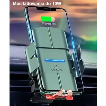 USAMS US-CD133 bežični punjač power bank 10W 10000mAh crni
