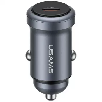 USAMS auto punjač 30W PD, aluminij