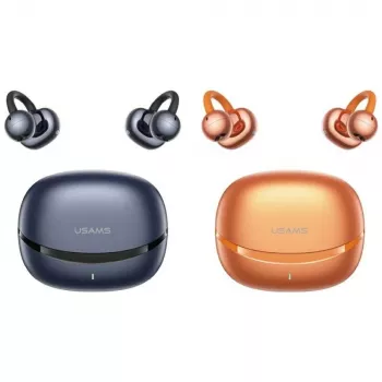 USAMS R03 Echo Clip-on bežične TWS slušalice, Bluetooth 6.0, plave