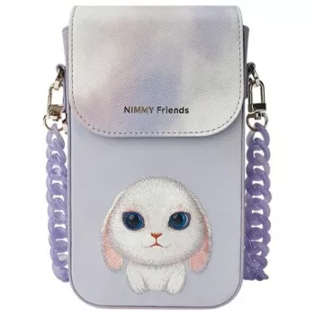 Nimmy 3-u-1 set torbice za mobitel, novčanika i futrole za lokator - ljubičasta Big Eyed Pet 2.0 Rabbit