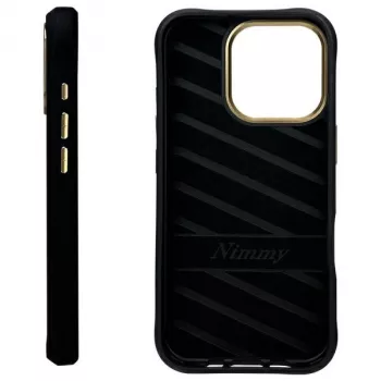 Nimmy Cool&Cute 2.0 Monkey stražnja maska za Apple iPhone 16 Pro, crna, TPU
