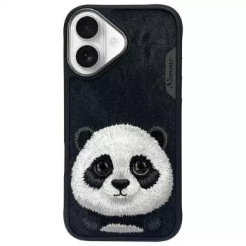 Nimmy Big Eyed Pet 2.0 Panda maska za Apple iPhone 16 6,1 crna