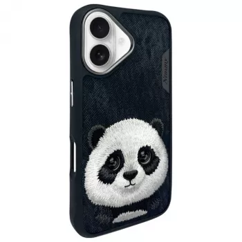 Nimmy Big Eyed Pet 2.0 Panda maska za Apple iPhone 16 6,1 crna