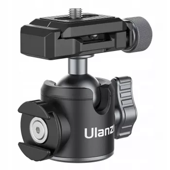 Ulanzi U-80L 3D kuglasta glava s Arca-Swiss brzom pločom, nosivost 20 kg, 360° panoramska rotacija, crna