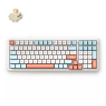 MCHOSE MC-K99V2-3 98-Key Tri-Mode mehanička tipkovnica, Gasket Mount, Hot-Swappable, RGB, 8000mAh, crna