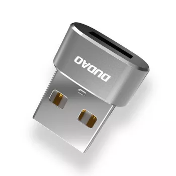 Dudao L16AC USB-A na USB-C adapter - sivi