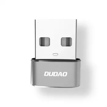 Dudao L16AC USB-A na USB-C adapter - sivi
