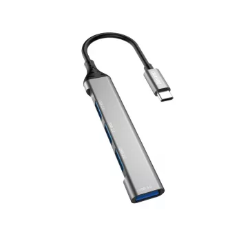 Dudao A16T USB-A hub 4-porta USB 2.0 crni