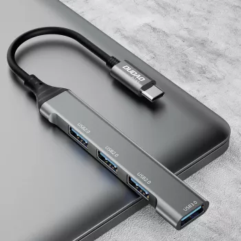 Dudao A16T USB-A hub 4-porta USB 2.0 crni