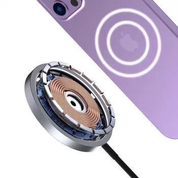 Dudao A12XS MagSafe 15W bežični punjač crni