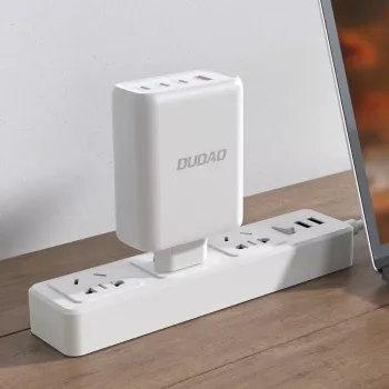 Dudao A140 140W GaN USB-C punjač 3xUSB-C 1xUSB-A crni