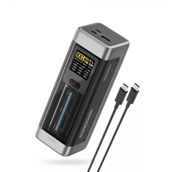 CUKTECH CUK00P23GLBK 210W 25000mAh powerbank 2xUSB-C 1xUSB-A crni