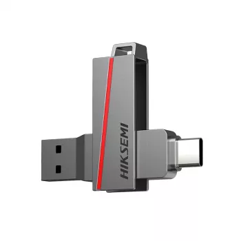 HIKSEMI CLE USB 64 GB E307C U3 Dual USB 3.2 i USB Type-C sivi