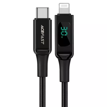 ACEFAST MFI USB-C na Lightning kabel 1,2m 30W 3A crni (C6-01 crni)