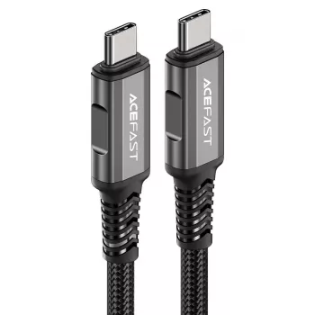 ACEFAST C1-09 USB-C na USB-C USB4 PD3.1 5A 1m kabel - sivi/crni