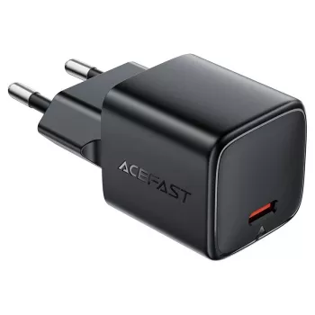 ACEFAST A117 GaN PD 20W USB-C zidni punjač - crni